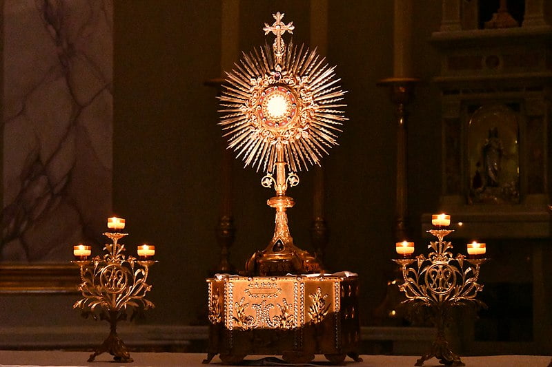 Adoration of the Blessed Sacraement of the Church of the Sacred Heart of Monaco